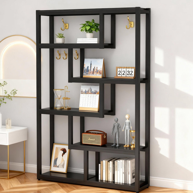 69" Industrial Luxe Furniture Piece with Heavy-Duty Metal Frame, Premium High-End Furniture, Black