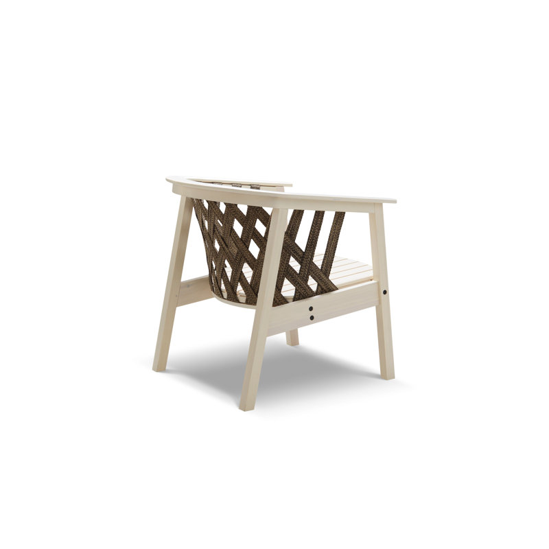 Calme Jardin Ash Outdoor Lounge Chair, Brown