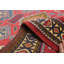 Tapis rouge rétro Kayseri 3 pi 6 po x 5 pi 4 po