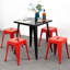 Ensemble de tabourets de comptoir de 4,18 "tabourets de bar industriels empilables en métal, chaises de salle à manger en métal sans dossier pour la cuisine intérieure et extérieure-1602830630-1603061929