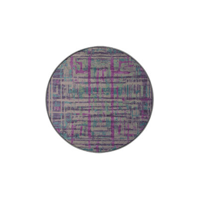 Machine Washable Purple Area Rug