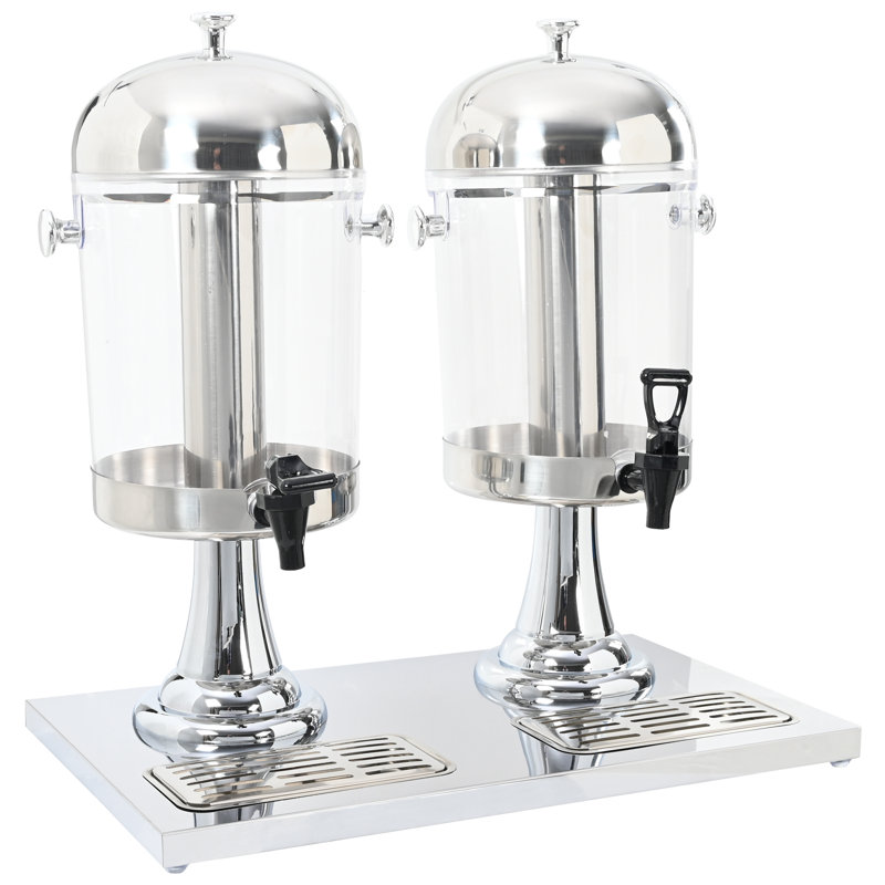 Stainless Steel Beverage Dispenser, 56 cm x 35 cm x 57 cm