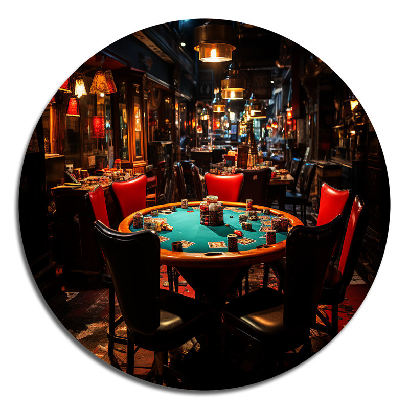 Kathy - mode ronde, art en métal, H 16 po x l 16 po