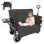 Le chariot pliable 3-en-1 se convertit en banc avec table arrière, chariot pliant robuste pour le camping et la plage-126257602-126257603