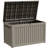 57.92"W 230 Gallon Water Resistant Resin Lockable Deck Box(Light Brown/Gray)-122537284