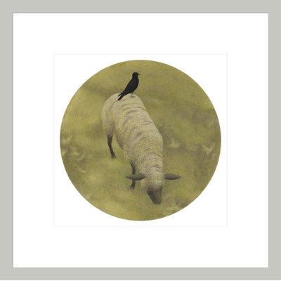 Crow and Sheep by Alex Colville -Framed Giclee Print