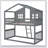 Twin Over Twin House Bunk Bed With Ladder, Wood Bed-1278823907