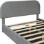 Gorgeous Upholstered Platform Bed With Hydraulic Storage Option - Grey Fleece And