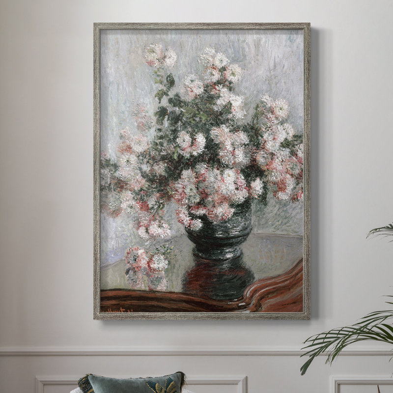 «Vintage Floral Print», impression encadrée CCLxxvii - bois massif, H 11 po x l 9 po