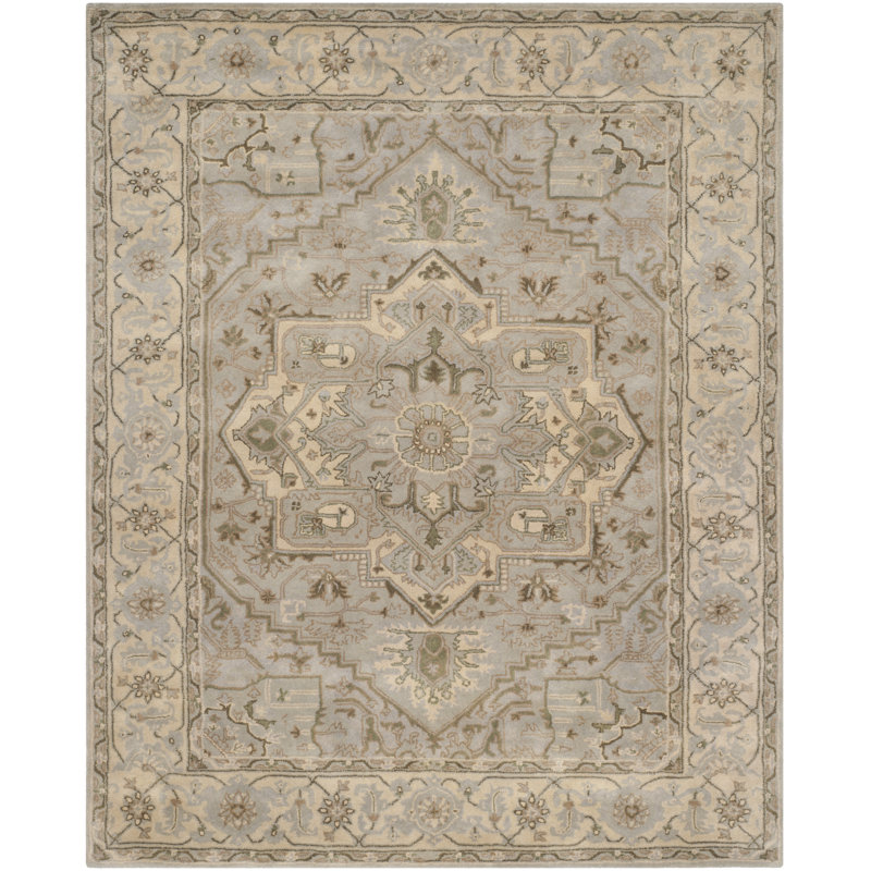 Oriental Wool Hand Tufted Area Rug, Rectangle 244 x 305 cm