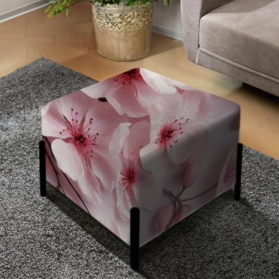 Repose-pieds rose rose Sakura Blossoms Floral III