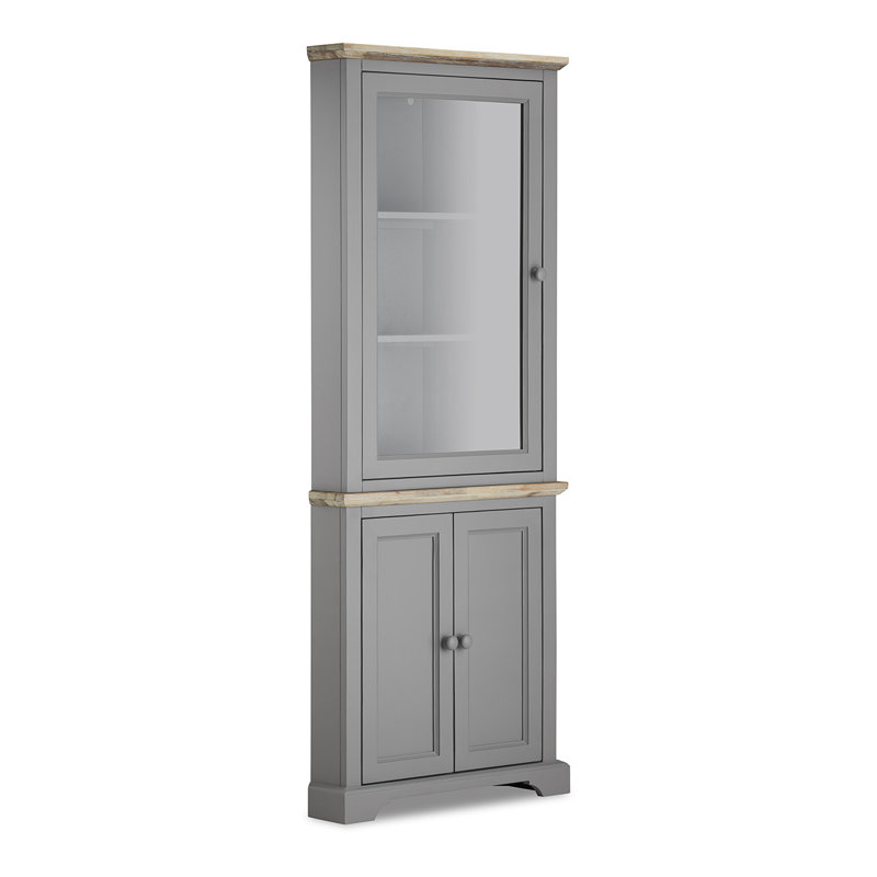 Teague Display Cabinet, Dove Grey