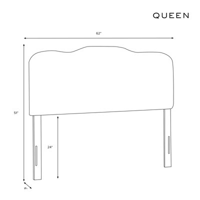 Roselare Upholstered Microfiber / Microsuede Panel Headboard
