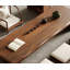 Table basse rectangulaire en bois massif noisette-108974042