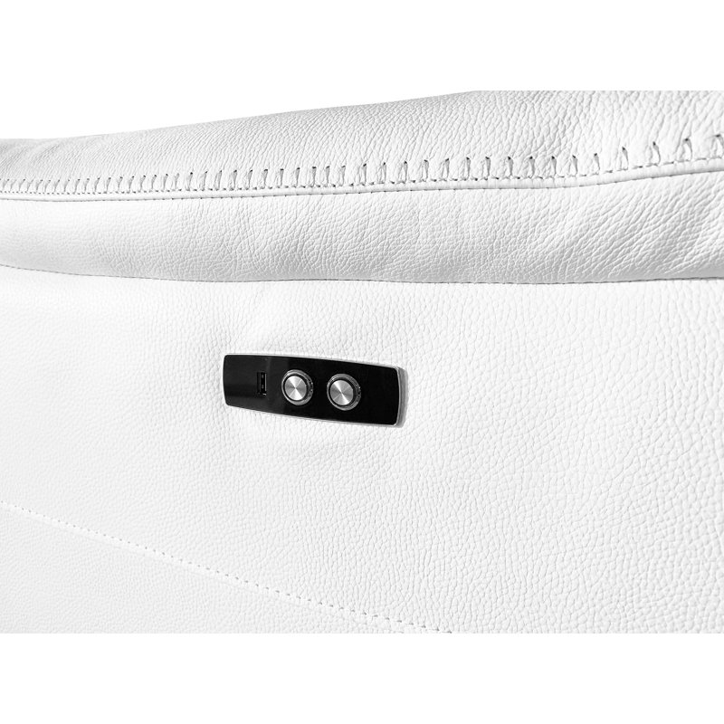 Canapé inclinable électrique Divanitalia, Blanc