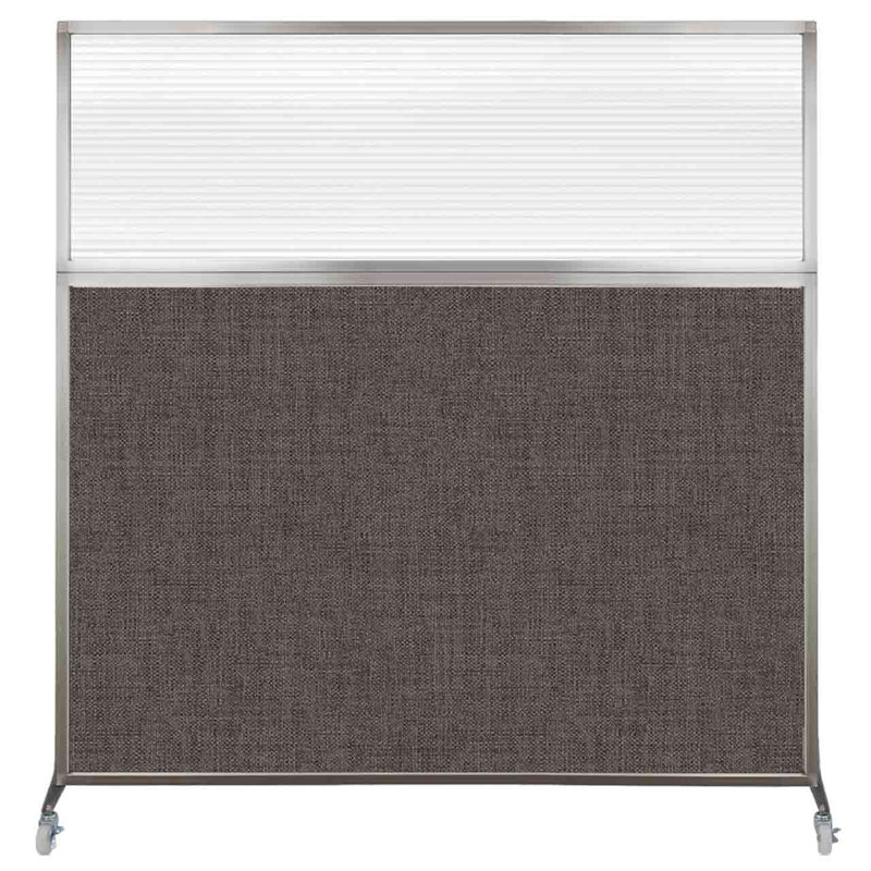 Cloison de bureau Hush, Longueur 72 po, Gris anthracite