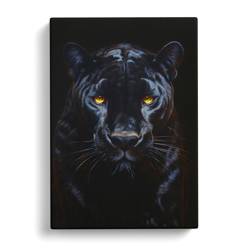 Panther Contemporary - Wrapped Canvas, 60cm H x 40cm W x 3cm D
