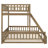 Twin XL over Queen Bunk Bed with Ladder and Guardrails-1610596074