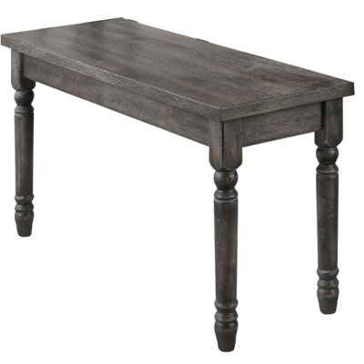Weathered  Dining Bench With Turned Legs