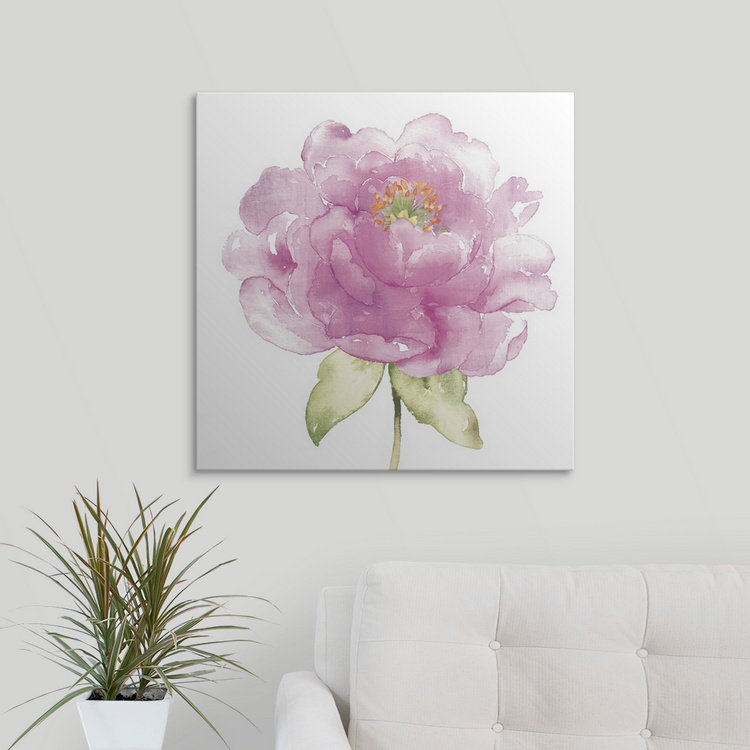 « ii », reproduction d’art Water Flower, H 35 po x l 35 po x P 1,5 po, Toile