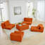 Canapé modulaire moderne avec sièges profonds et repose-pieds amovible modulaire Cloud