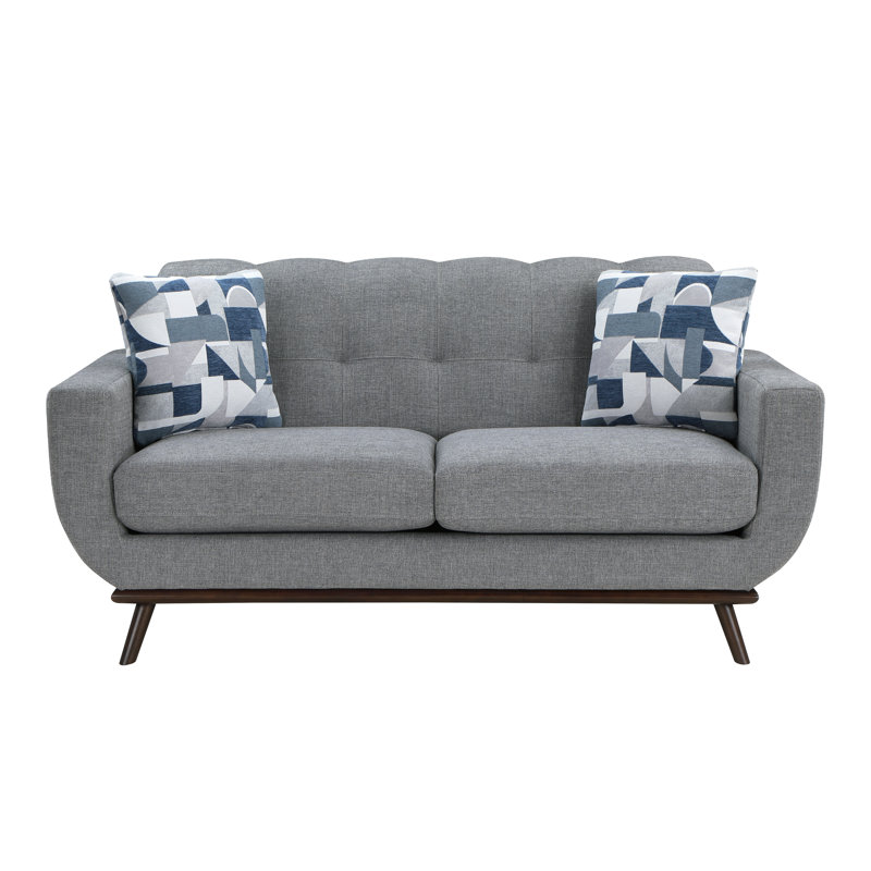 Nahiomy Loveseat, Gray