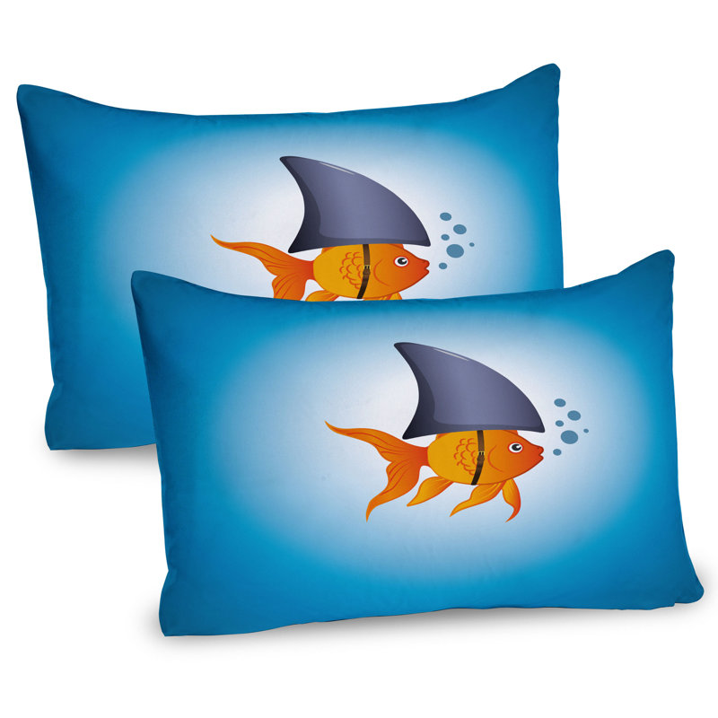 Ensemble de 2 taies décoratives Ambesonne Shark, H 20 po x l 36 po