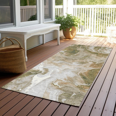 Tapis intérieur / extérieur brun Caelor