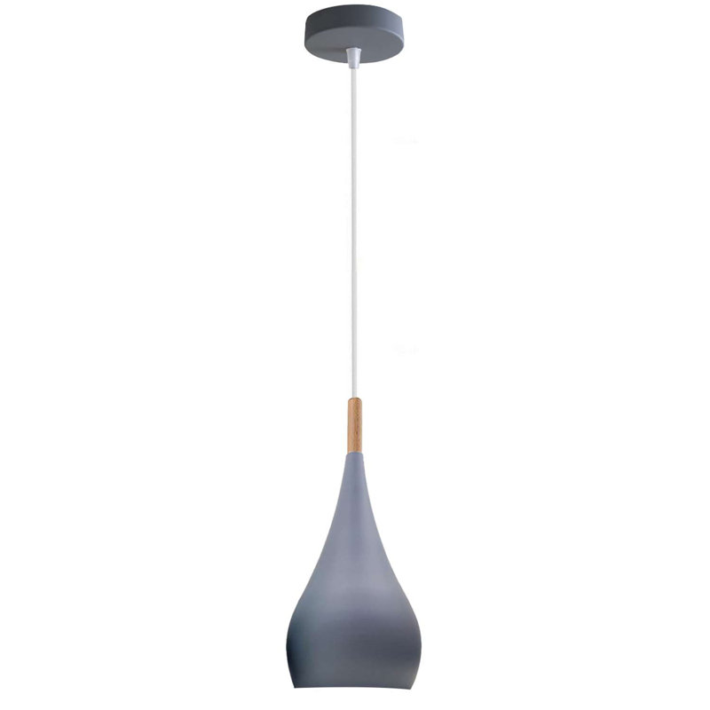 Davarous 1 - Light Teardrop Pendant, Grey