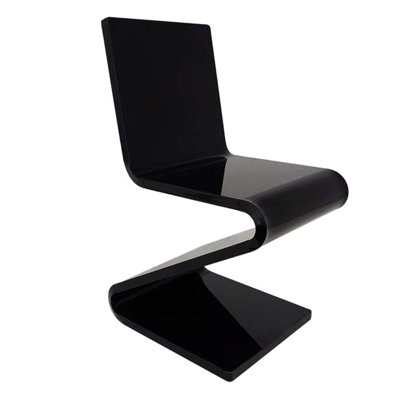 All Over Acrylic Black With , Solid Seat, Modern Design, 15.27 In Width, 44.33 Lb Weight Featuring