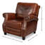 Fauteuil inclinable en cuir Roosevelt