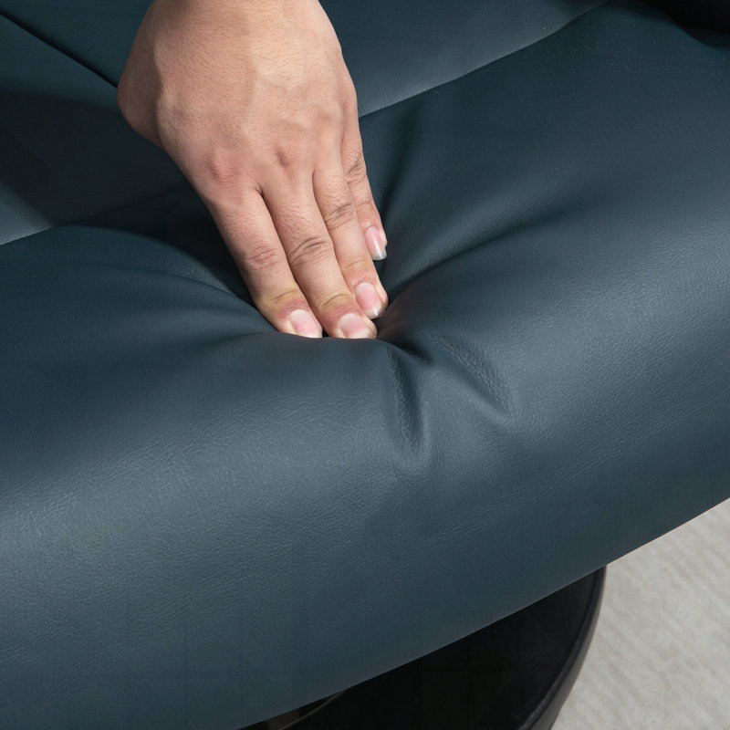 Fauteuil inclinable de massage avec repose-pieds et fonction pivotante sur 360 °