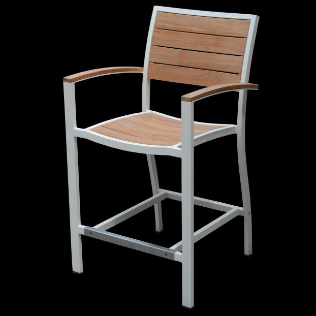 Soho Outdoor 7 - Piece Bar Height Dining Set, White