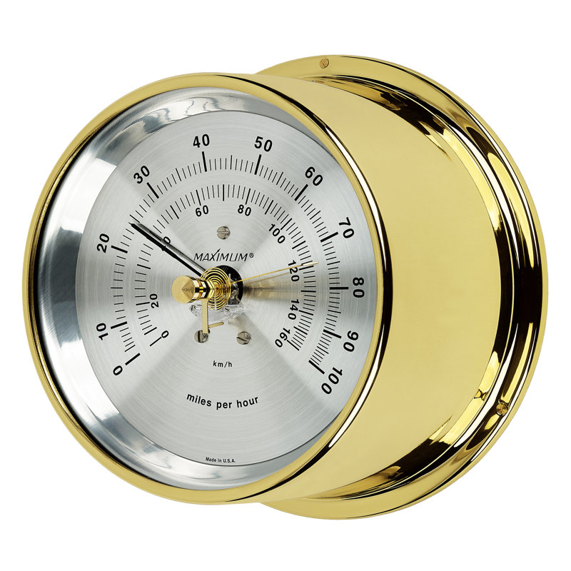 Vigilant instrument de vitesse du vent, Laiton / argent