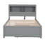 lit plateforme avec lit gigogne, tiroirs et prises USB-1362692557