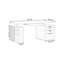 Bureau rectangulaire brun en bois massif avec 5 tiroirs-1489576120-1489576122