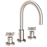 East Linear Widespread Bathroom Faucet with Drain Assembly