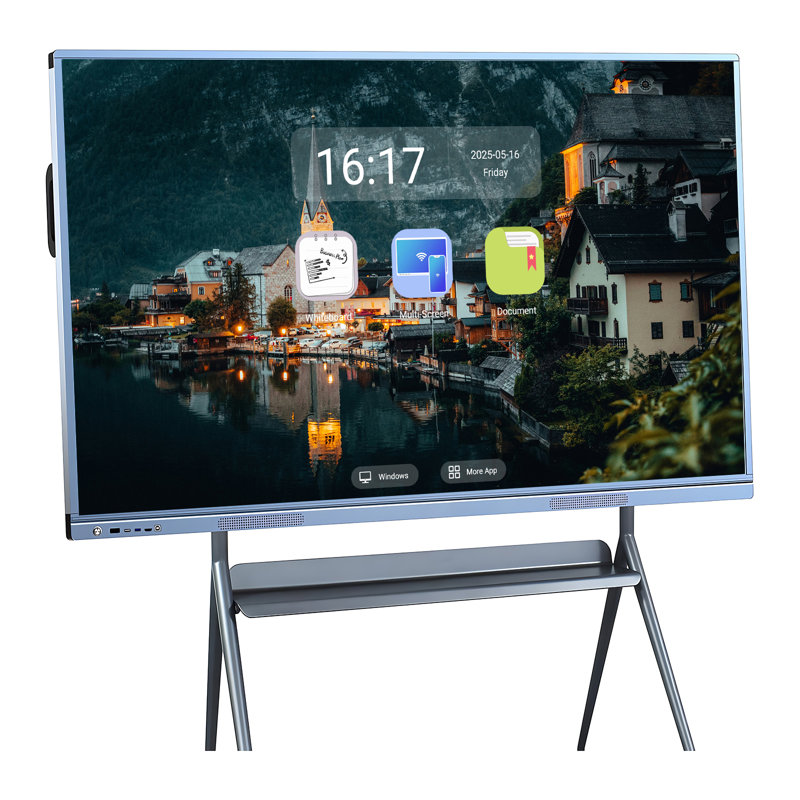 JYXCN Smart Board 75 Inch All-in-One Touch Interactive Whiteboard with Dual System, Cloud Sharing Smart Board Perfect for Interactive Learning, Office Efficiency & Engaging Presentations
