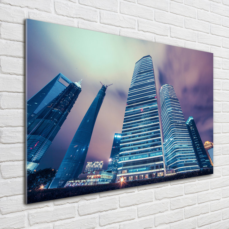 Skyscrapers - No Frame Print on Glass