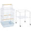 136cm Iron Play Top Floor Bird Cage with Wheels-1878489434
