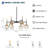 Loram 6-Light Dimmable Drum Chandelier 