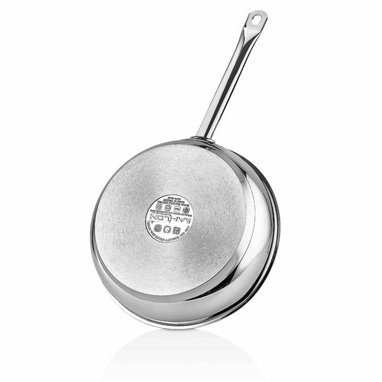 Saflon Stainless Steel 6 Qt Stock Pot with Glass Lid