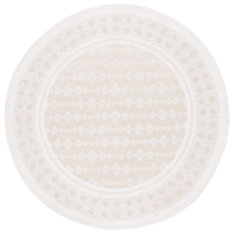 Capri Hand Tufted Performance Striped Rug, Round 6'