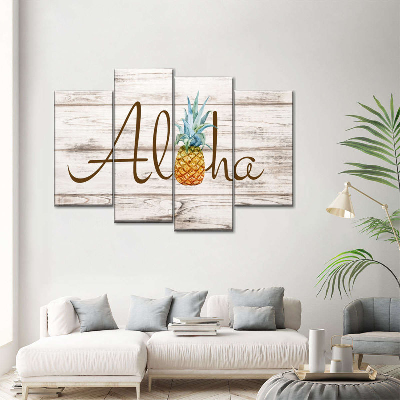 Ensemble de 4 pièces Aloha, H 36 po x l 22 po x P 1 po