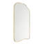 Miroir de plancher asymétrique doré Ellara