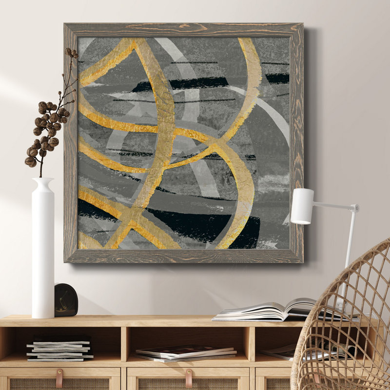 Toile encadrée Pastel Coast-Premium - prête à être accrochée, H 17 po x l 17 po x P 1,5 po, Cadre gris