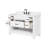 Dilkhush 48" Single Bathroom Vanity with Carrara Engineered Stone/Natural Marble Top, Sink & Backsplash, Dove White, Pre-Assembled-1594445889-1594445888
