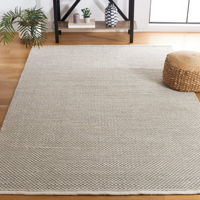Vermont Flat Weave Wool/Cotton Rug in Green