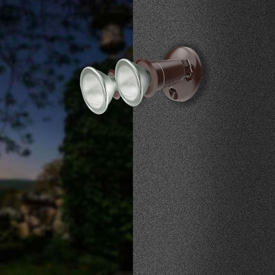 Lumière d'extérieur et lumière d'inondation - 2800 lumens - Lumière d'extérieur du crépuscule à l'aube - Gris