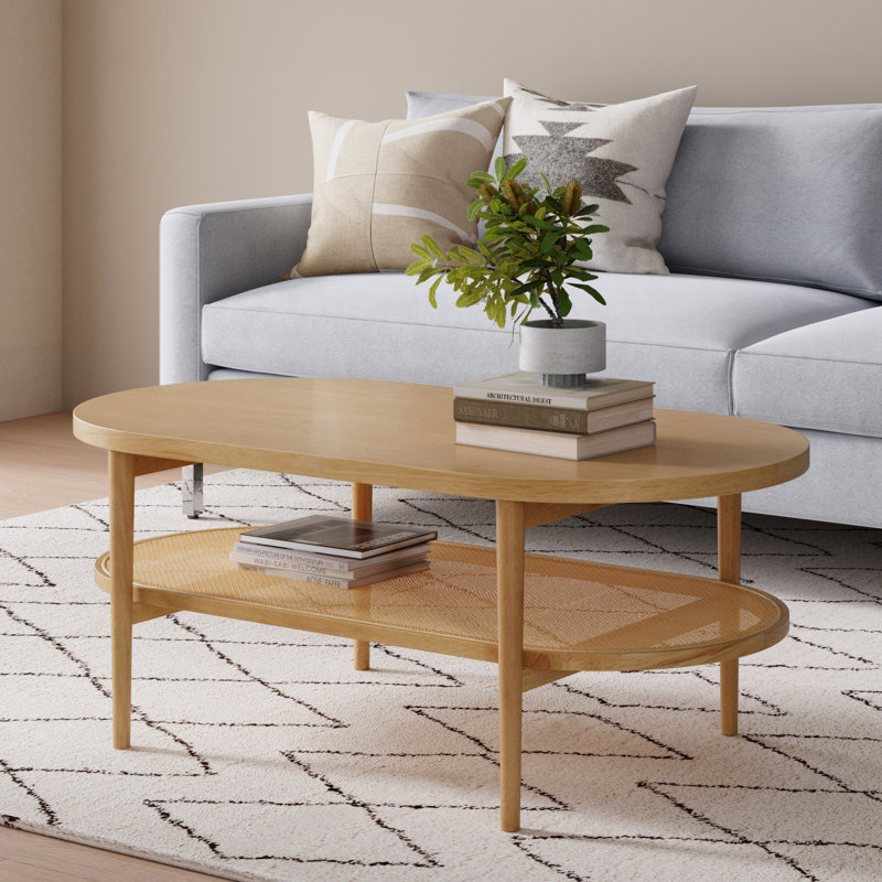Single Coffee Table, Warm Pine
